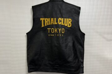 TRIAL CLUB TOKYO since1955様　革ベスト直刺繡