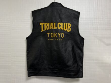 TRIAL CLUB TOKYO since1955様　革ベスト直刺繡