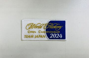 World Hickory Open Championship TEAM JAPAN  2024 刺繍ワッペン