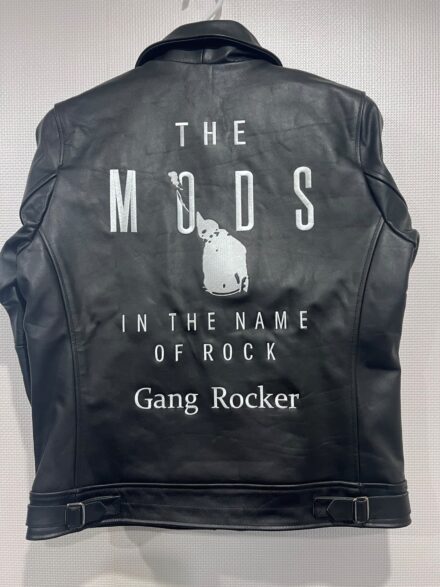 THE MODS IN THE NAME OF ROCK Gang Rocker 革ジャン　刺繍加工